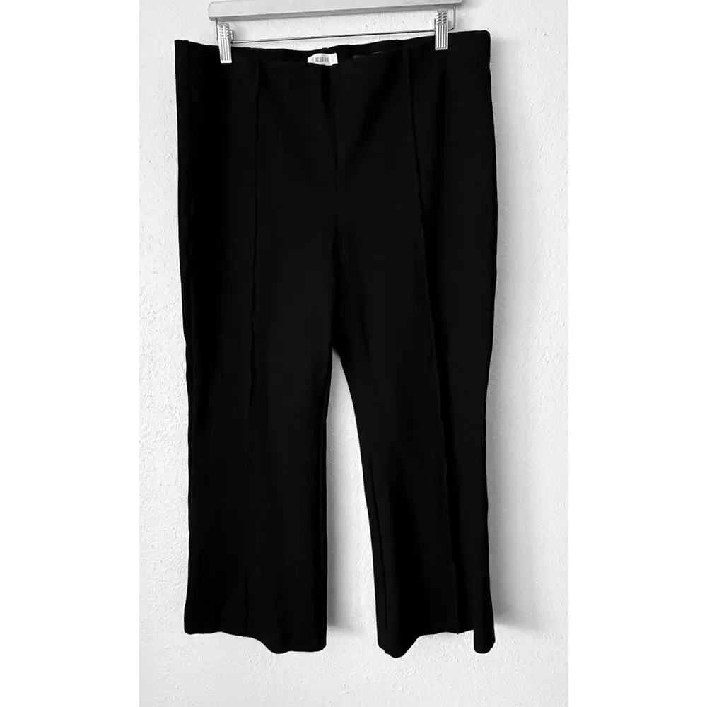 Anthropologie Maeve Margot Black Pants High Rise Tailored Trousers Size XL - Picture 2 of 6